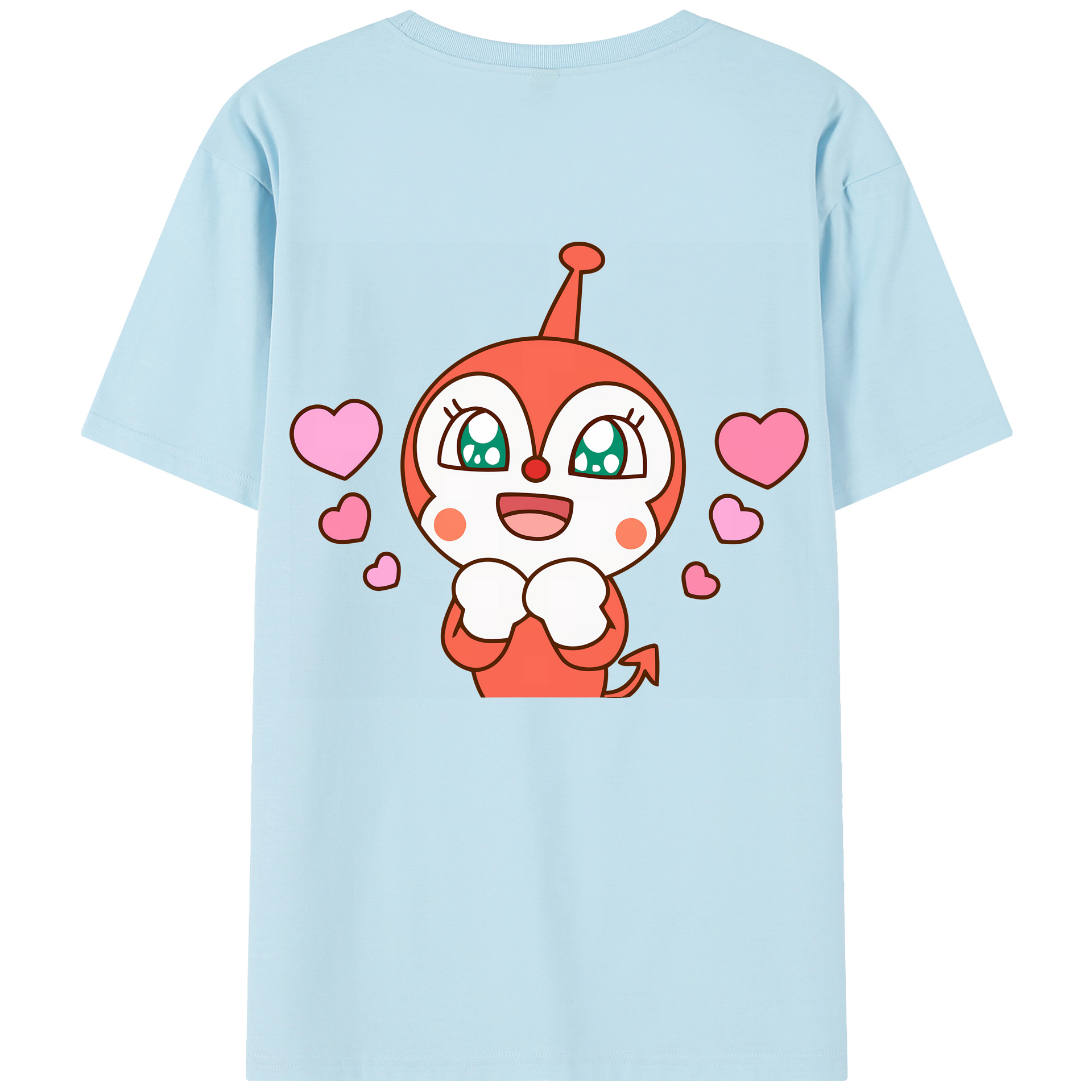 （画像用） アンパンマン Anpanman 綿100％半袖Tシャツ（背面プリント）